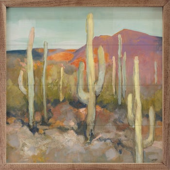 High Desert I Tall Cacti By Julia Purinton